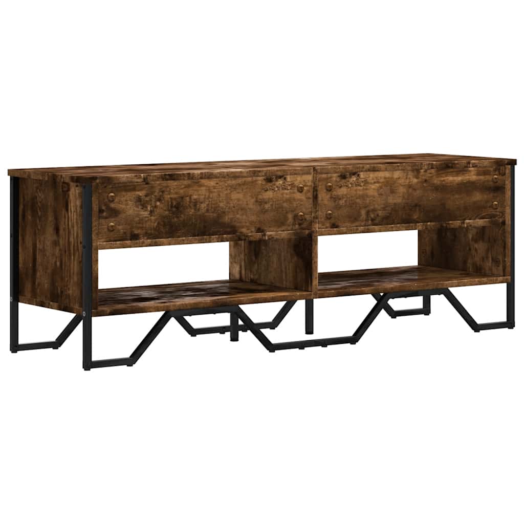Dulap Tv, Stejar Fumuriu, 122X34X41 Cm, Lemn Prelucrat