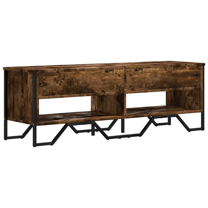 Dulap Tv, Stejar Fumuriu, 122X34X41 Cm, Lemn Prelucrat