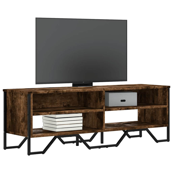 Dulap Tv, Stejar Fumuriu, 122X34X41 Cm, Lemn Prelucrat