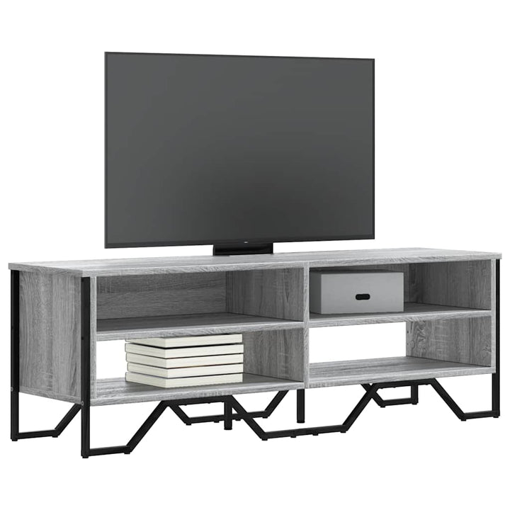 Dulap Tv, Stejar Fumuriu, 122X34X41 Cm, Lemn Prelucrat