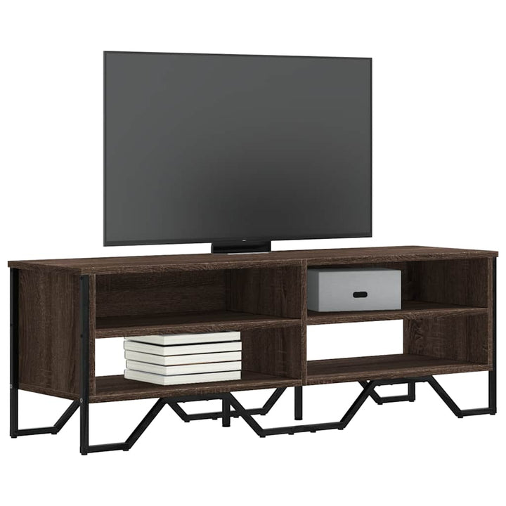Dulap Tv, Stejar Fumuriu, 122X34X41 Cm, Lemn Prelucrat