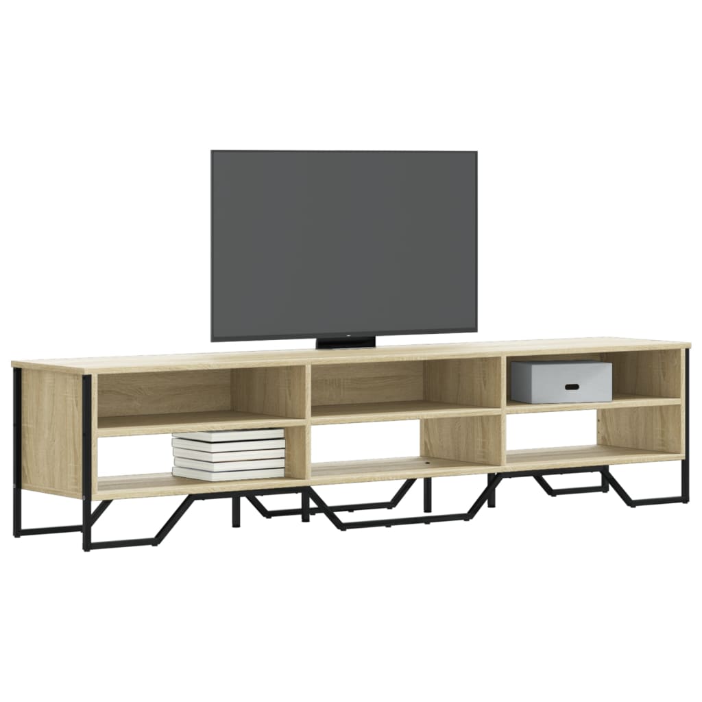 Dulap Tv, Stejar Fumuriu, 122X34X41 Cm, Lemn Prelucrat