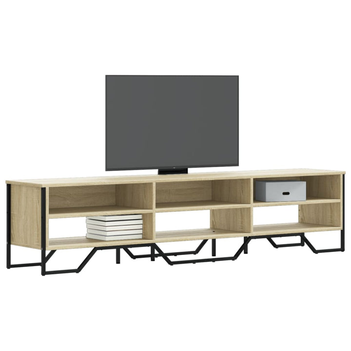 Dulap Tv, Stejar Fumuriu, 122X34X41 Cm, Lemn Prelucrat