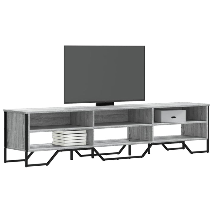 Dulap Tv, Stejar Fumuriu, 122X34X41 Cm, Lemn Prelucrat