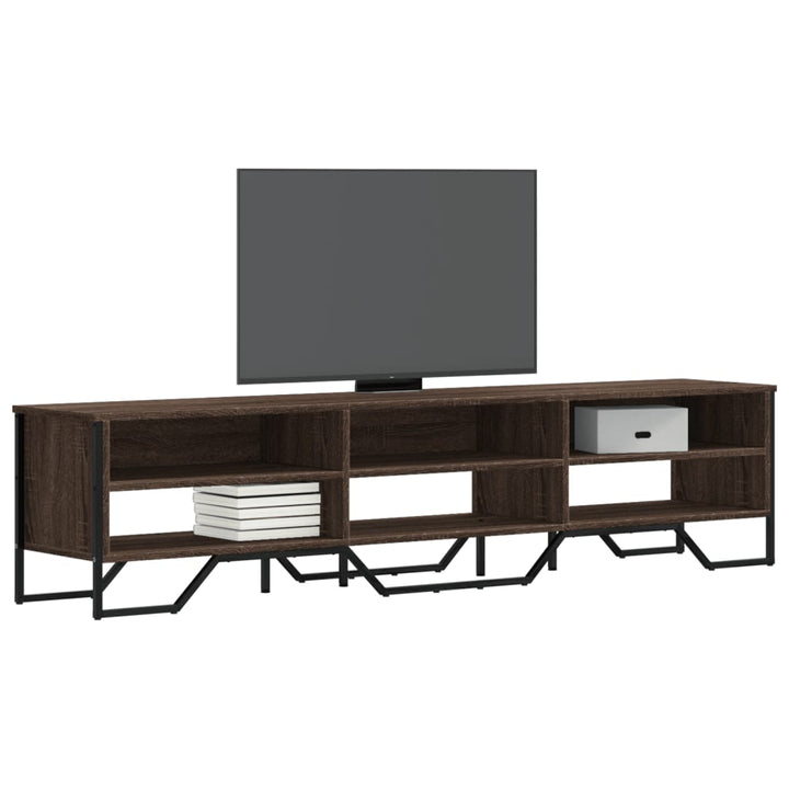Dulap Tv, Stejar Fumuriu, 122X34X41 Cm, Lemn Prelucrat