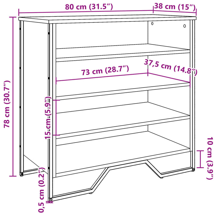 Pantofar, , 80X38X78 Cm, Lemn Prelucrat