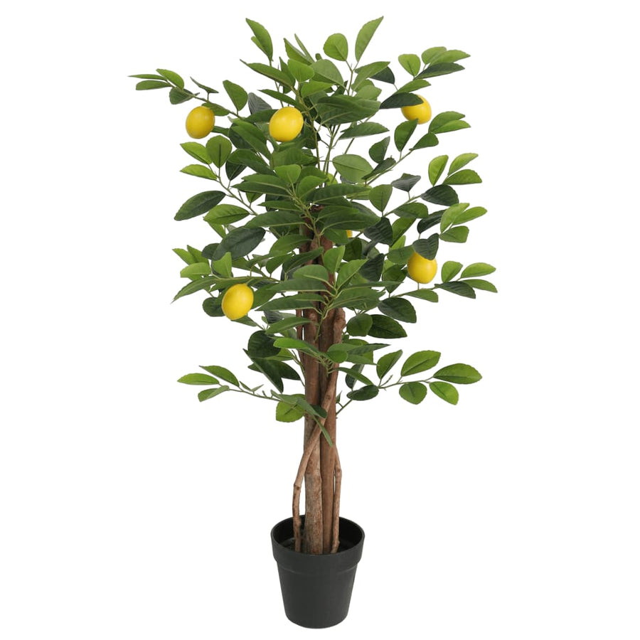 Lămâi Artificial Cu 3 Trunchiuri, Verde, , Pp