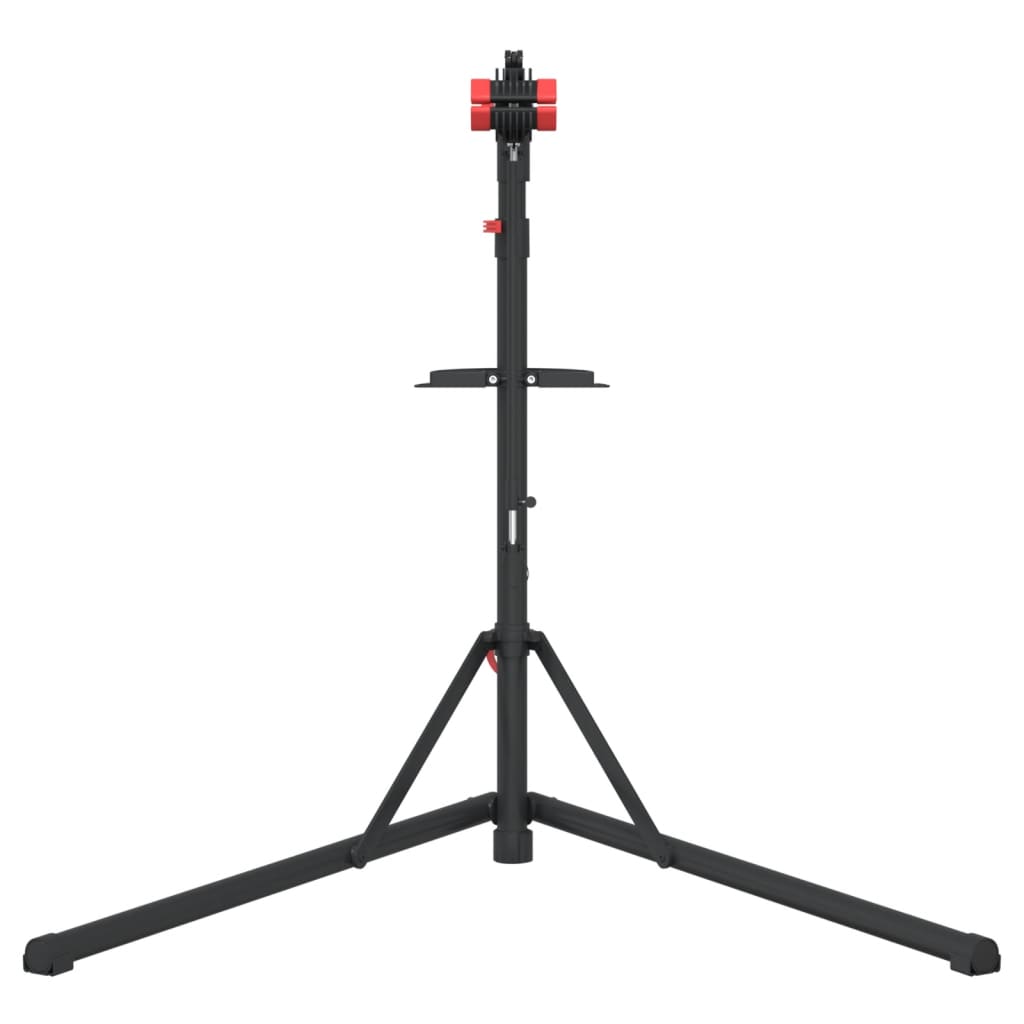 Suport Reparare Biciclete Pliabil Reglabil 92-152 Cm Roșu Oțel