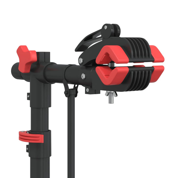 Suport Reparare Biciclete Pliabil Reglabil 92-152 Cm Roșu Oțel