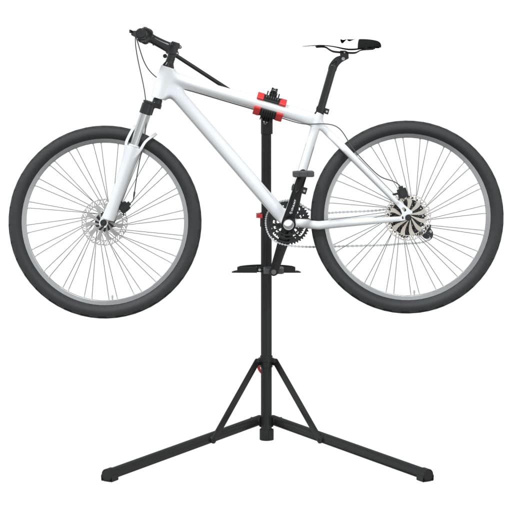 Suport Reparare Biciclete Pliabil Reglabil 92-152 Cm Roșu Oțel
