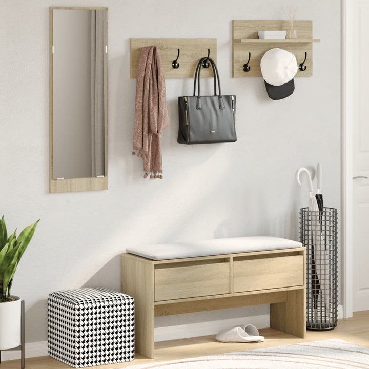 Set Mobilier Pentru Hol, 4 Piese, , Lemn Prelucrat