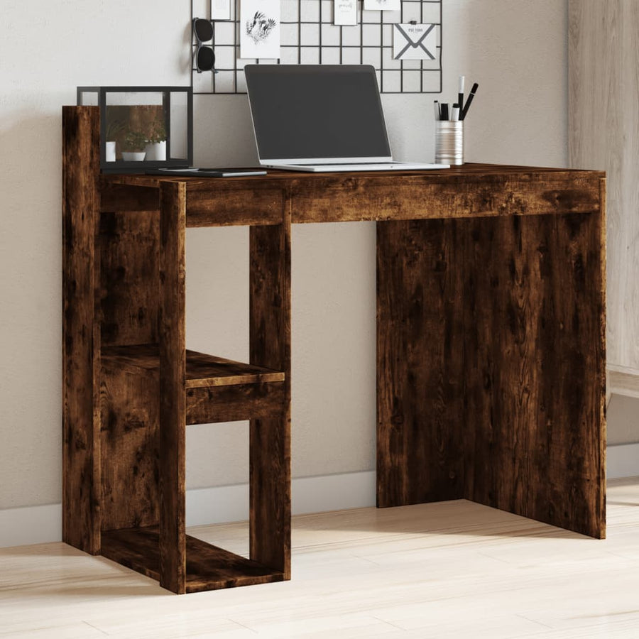 Birou, Stejar Fumuriu, 103,5X56,5X94 Cm, Lemn Prelucrat