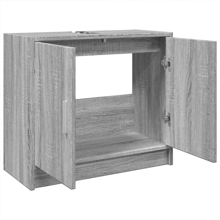 Dulap De Chiuvetă, Gri Sonoma, 63X29X55 Cm, Lemn Prelucrat