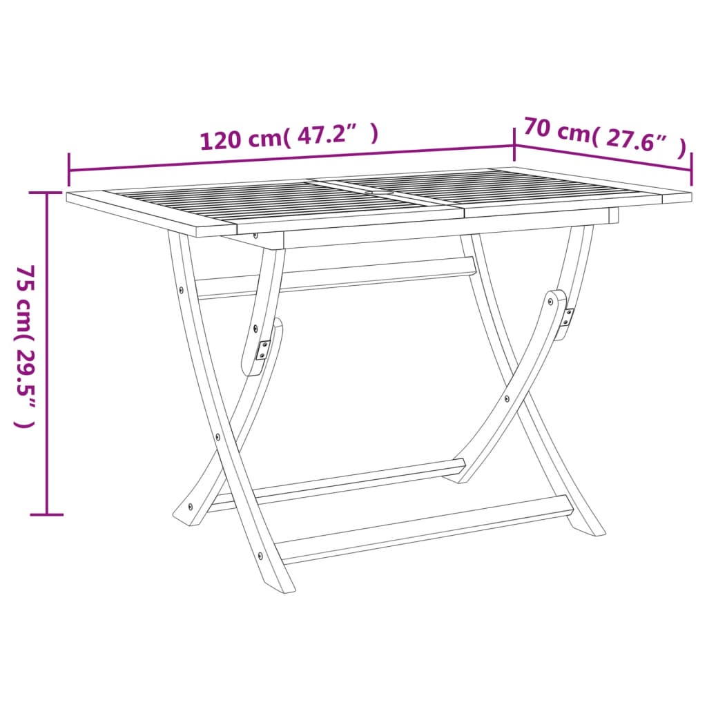 Set Mobilier De Grădină, 5 Piese, Lemn Masiv De Acacia