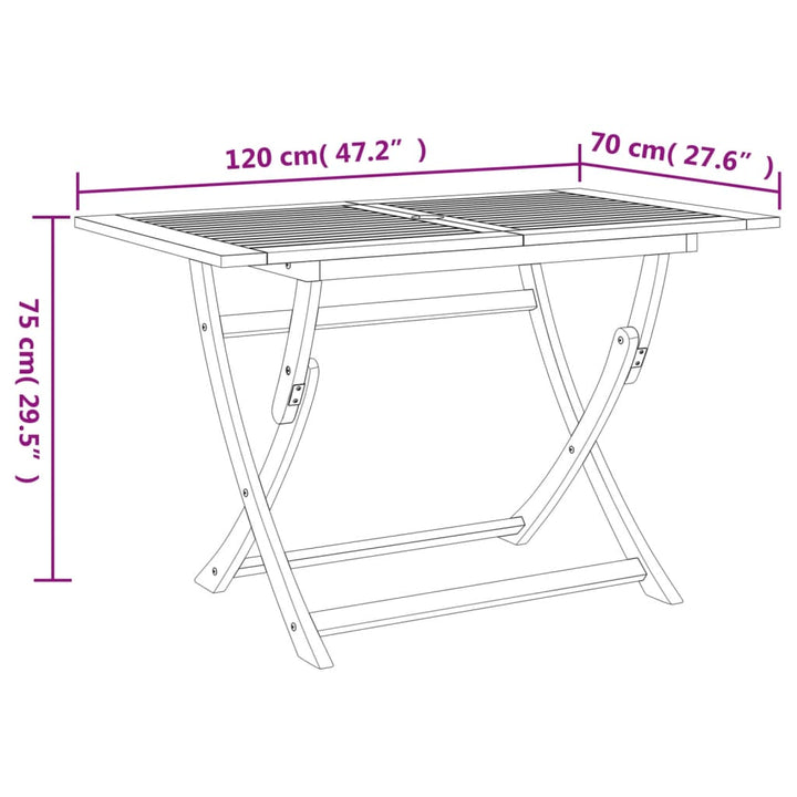 Set Mobilier De Grădină, 5 Piese, Lemn Masiv De Acacia