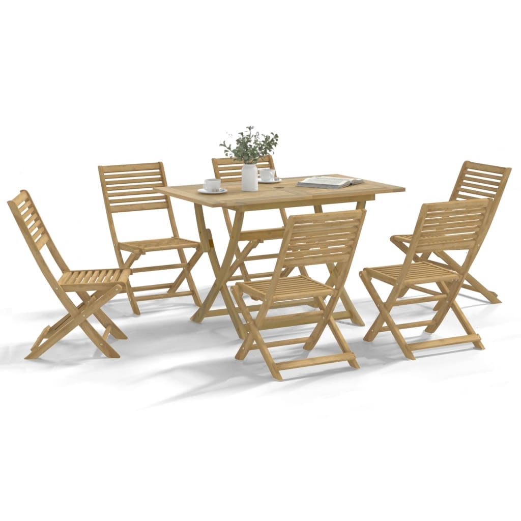 Set Mobilier De Grădină, 5 Piese, Lemn Masiv De Acacia