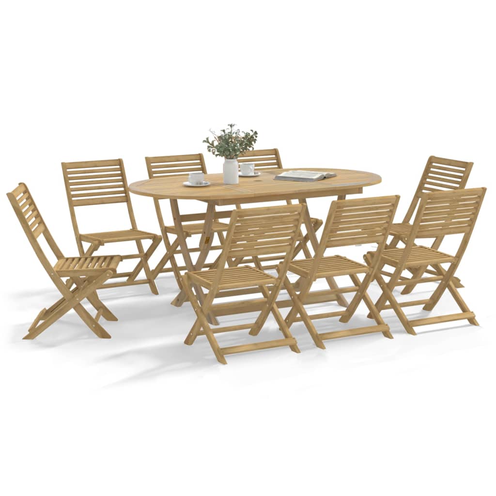 Set Mobilier De Grădină, 5 Piese, Lemn Masiv De Acacia