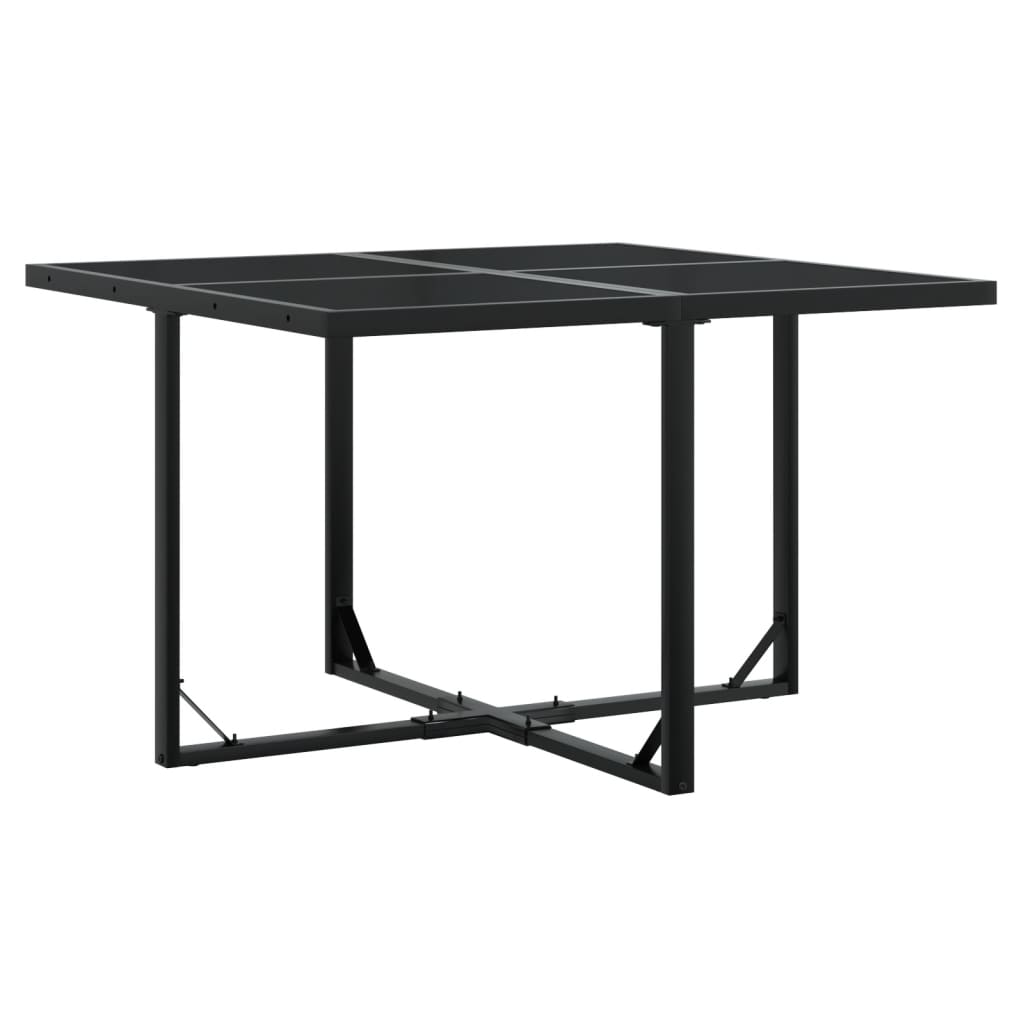 Set Mobilier De Grădină Cu Perne, 9 Piese, Negru, Poliratan