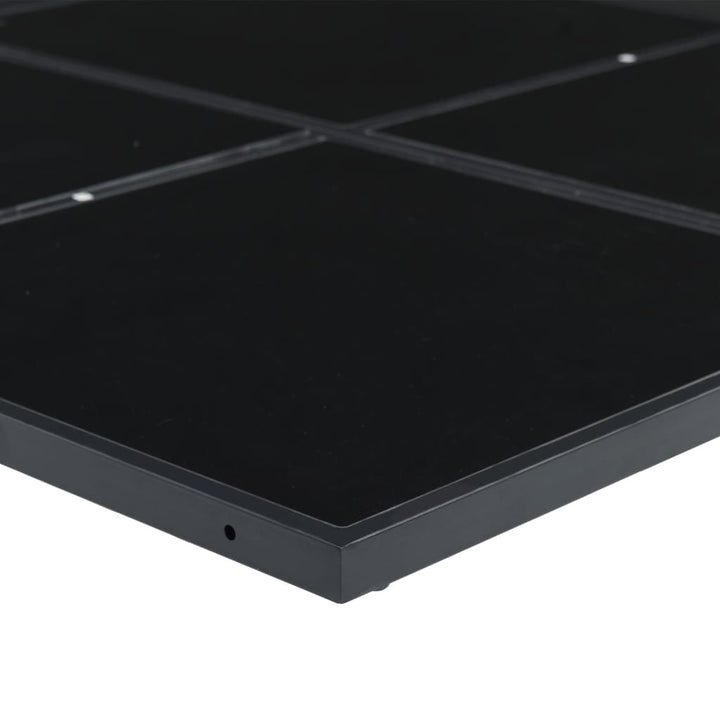 Set Mobilier De Grădină Cu Perne, 15 Piese, Negru, Poliratan