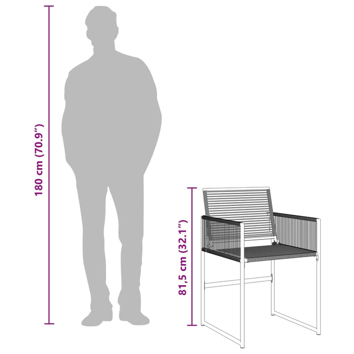 Set Mobilier De Grădină, 9 Piese, Poliratan
