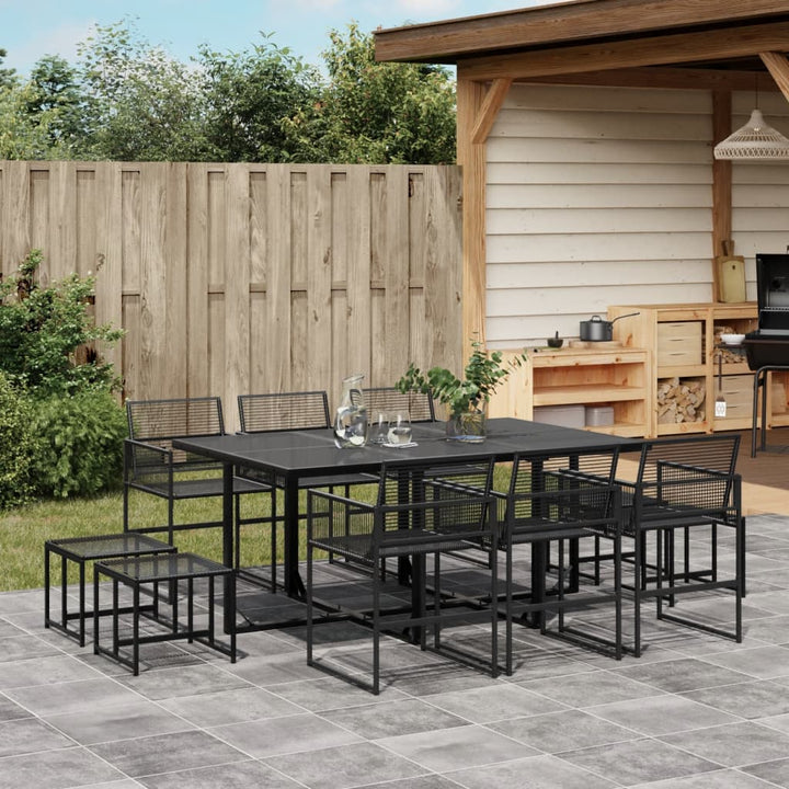 Set Mobilier De Grădină, 9 Piese, Poliratan