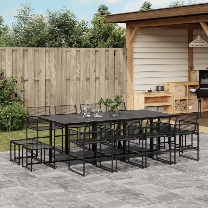 Set Mobilier De Grădină, 9 Piese, Poliratan