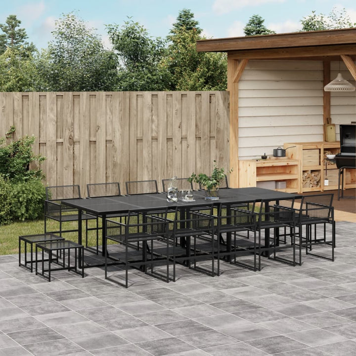 Set Mobilier De Grădină, 9 Piese, Poliratan
