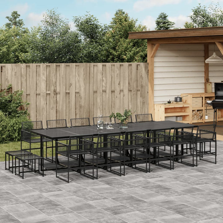 Set Mobilier De Grădină, 9 Piese, Poliratan
