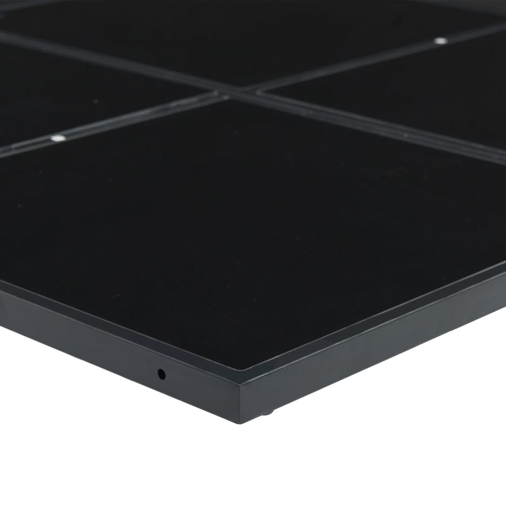 Set Mobilier De Grădină Cu Perne, 15 Piese, Negru, Poliratan