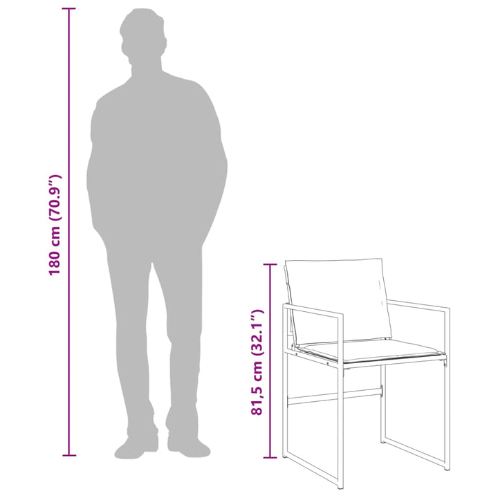 Set Mobilier De Grădină, 13 Piese, Cu Perne, Negru, Textilenă