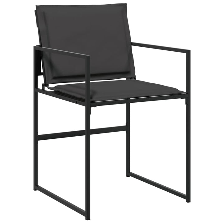 Set Mobilier De Grădină, 13 Piese, Cu Perne, Negru, Textilenă