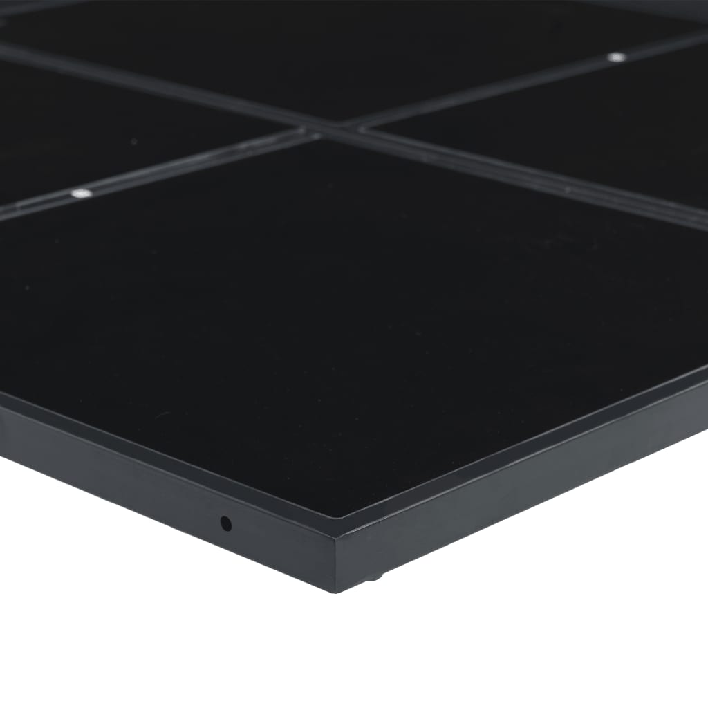 Set Mobilier De Grădină, 13 Piese, Cu Perne, Negru, Textilenă
