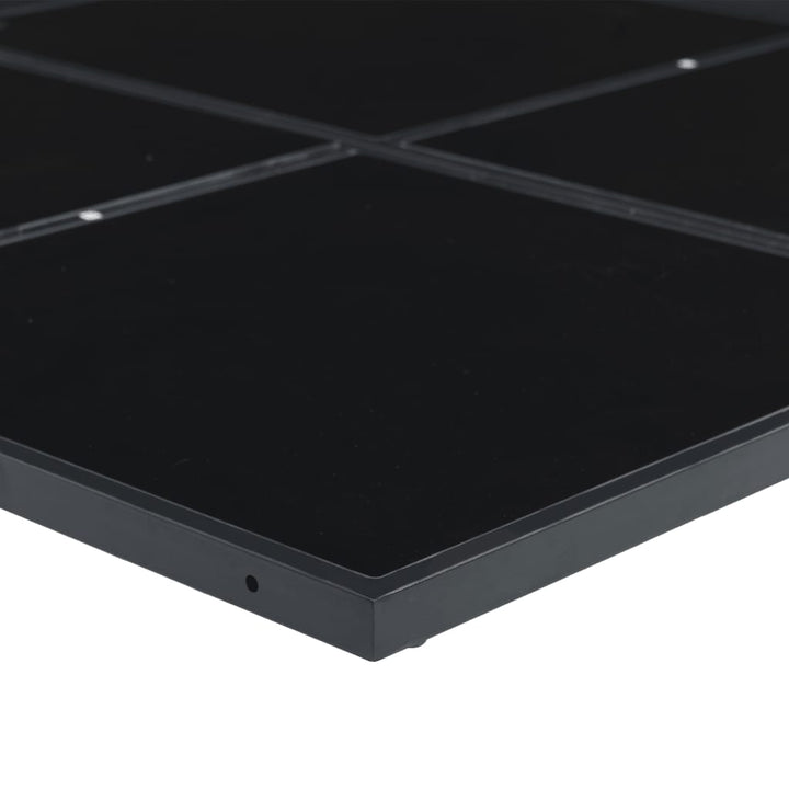 Set Mobilier De Grădină, 13 Piese, Cu Perne, Negru, Textilenă