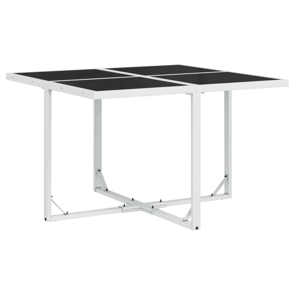 Set Mobilier De Grădină, 5 Piese, Cu Perne, Alb, Textilenă
