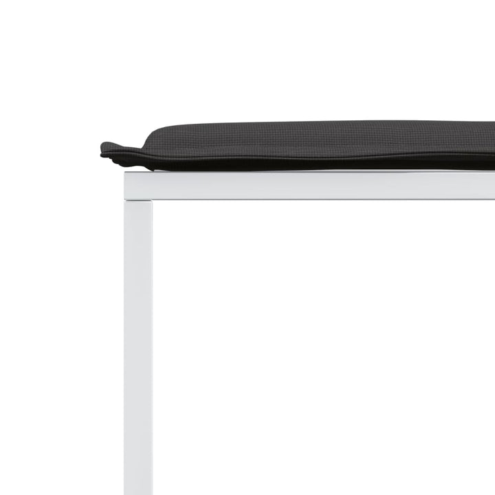 Set Mobilier De Grădină, 13 Piese, Cu Perne, Alb, Textilenă