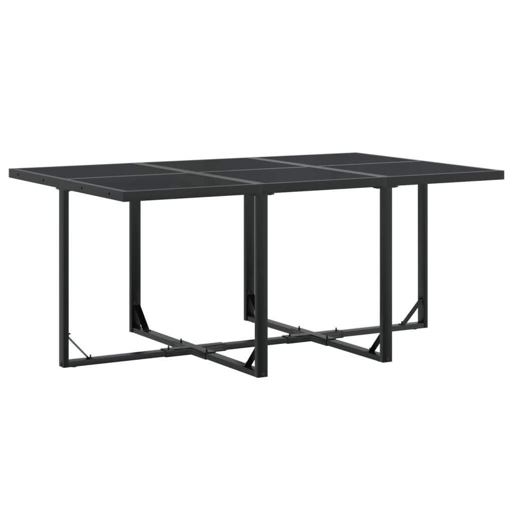 Set Mobilier De Grădină, 11 Piese, Negru, Textilenă