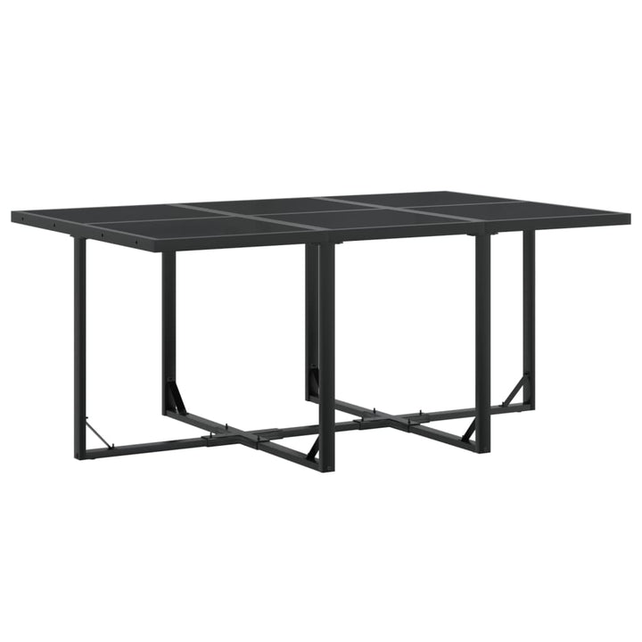 Set Mobilier De Grădină, 11 Piese, Negru, Textilenă