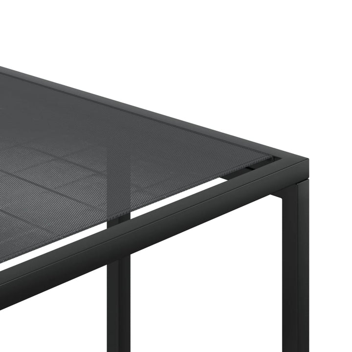 Set Mobilier De Grădină, 11 Piese, Negru, Textilenă