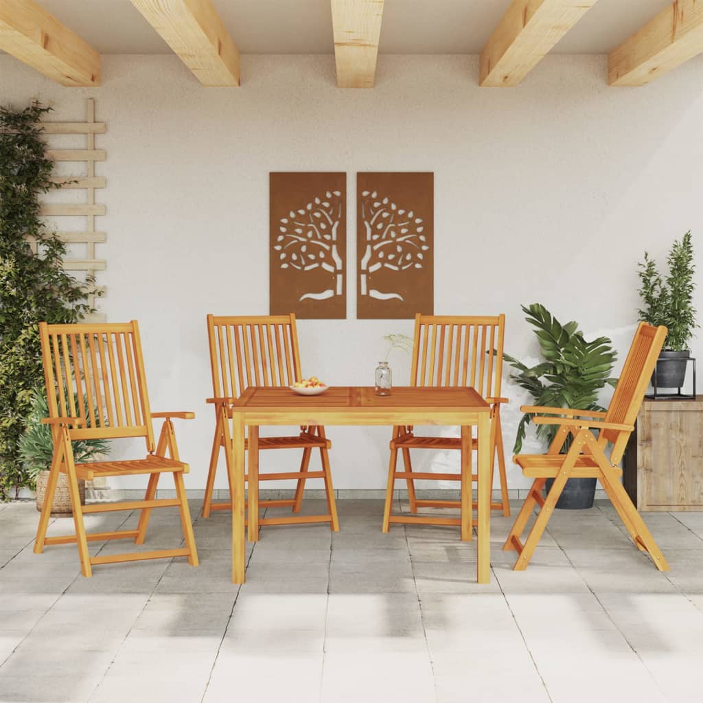 Set Mobilier De Grădină, 7 Piese, Lemn Masiv De Acacia