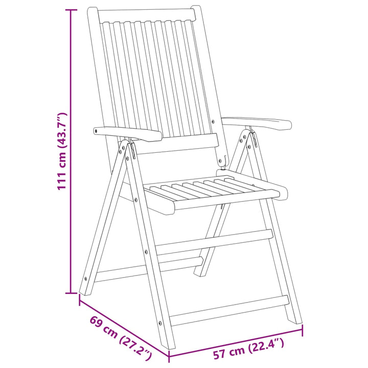 Set Mobilier De Grădină, 7 Piese, Lemn Masiv De Acacia