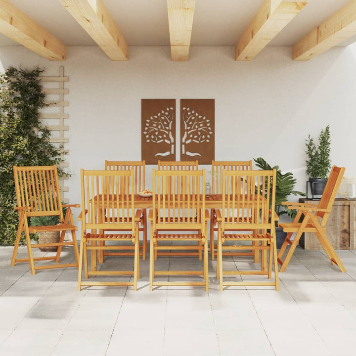Set Mobilier De Grădină, 7 Piese, Lemn Masiv De Acacia