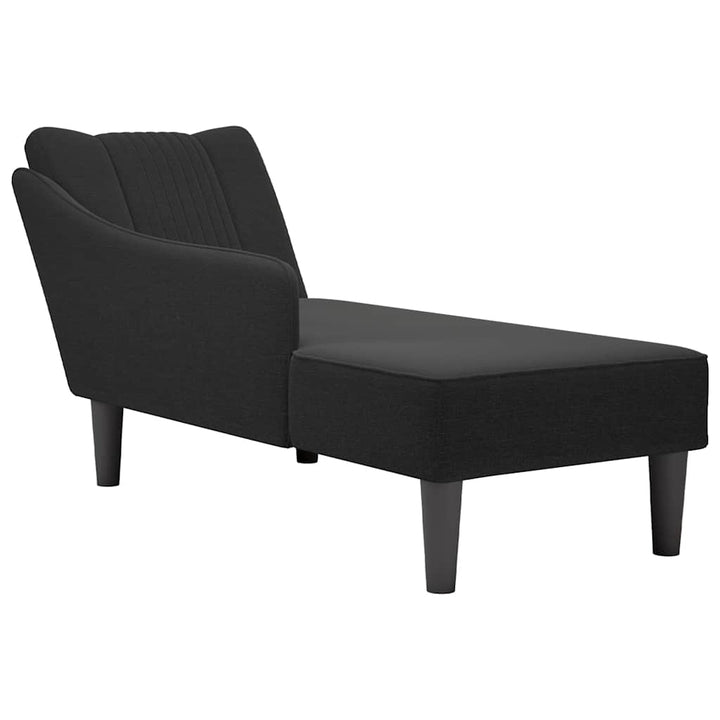 Sezlong Cu Cotieră Dreaptă Din Material Taupe