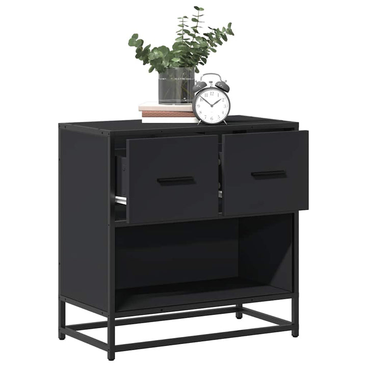 Noptiera Din 60X31X60 Cm Lemn Prelucrat Si Metal