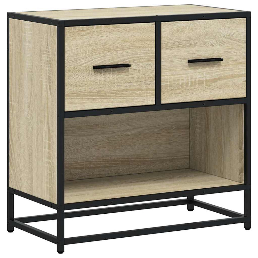 Noptiera Din 60X31X60 Cm Lemn Prelucrat Si Metal