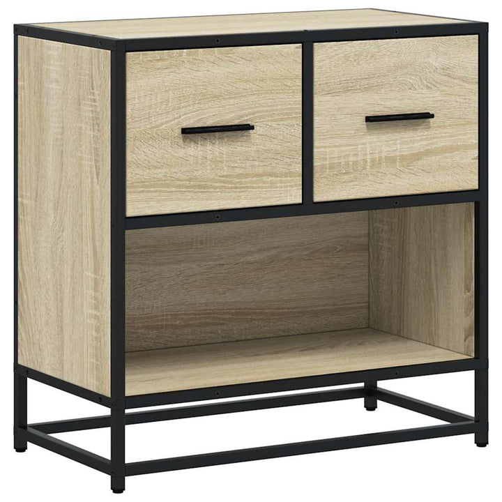 Noptiera Din 60X31X60 Cm Lemn Prelucrat Si Metal