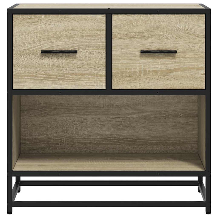 Noptiera Din 60X31X60 Cm Lemn Prelucrat Si Metal