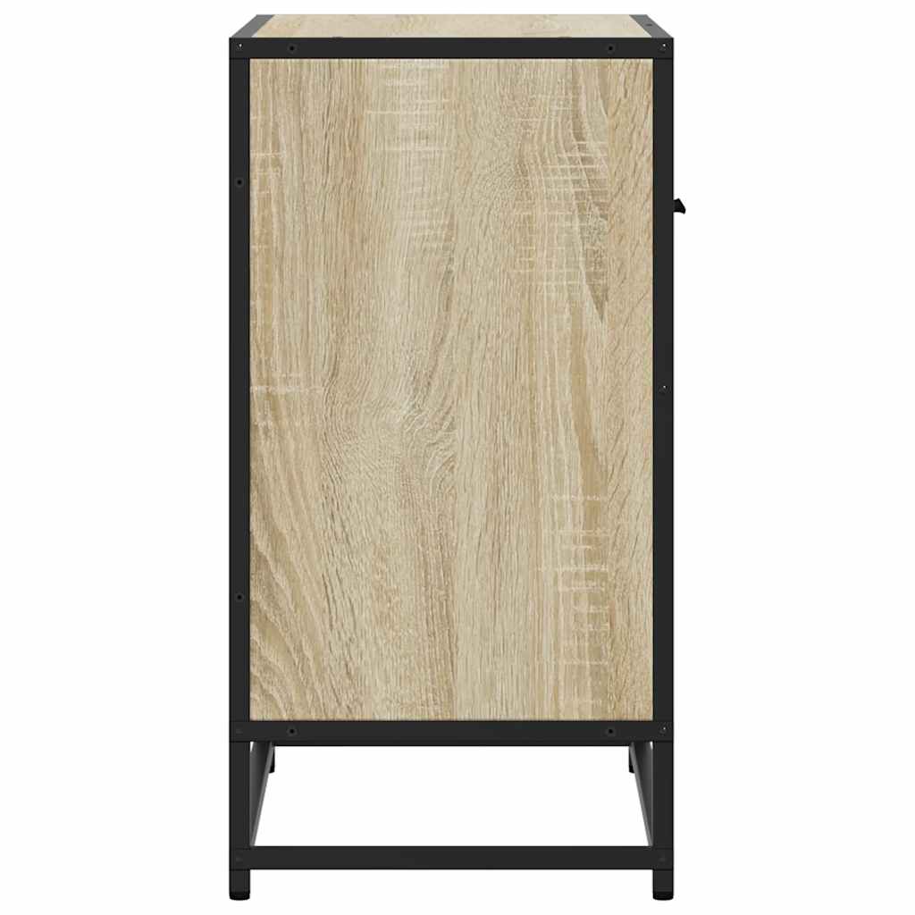 Noptiera Din 60X31X60 Cm Lemn Prelucrat Si Metal