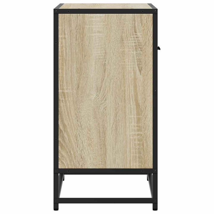 Noptiera Din 60X31X60 Cm Lemn Prelucrat Si Metal