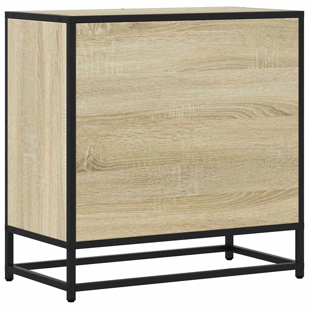 Noptiera Din 60X31X60 Cm Lemn Prelucrat Si Metal