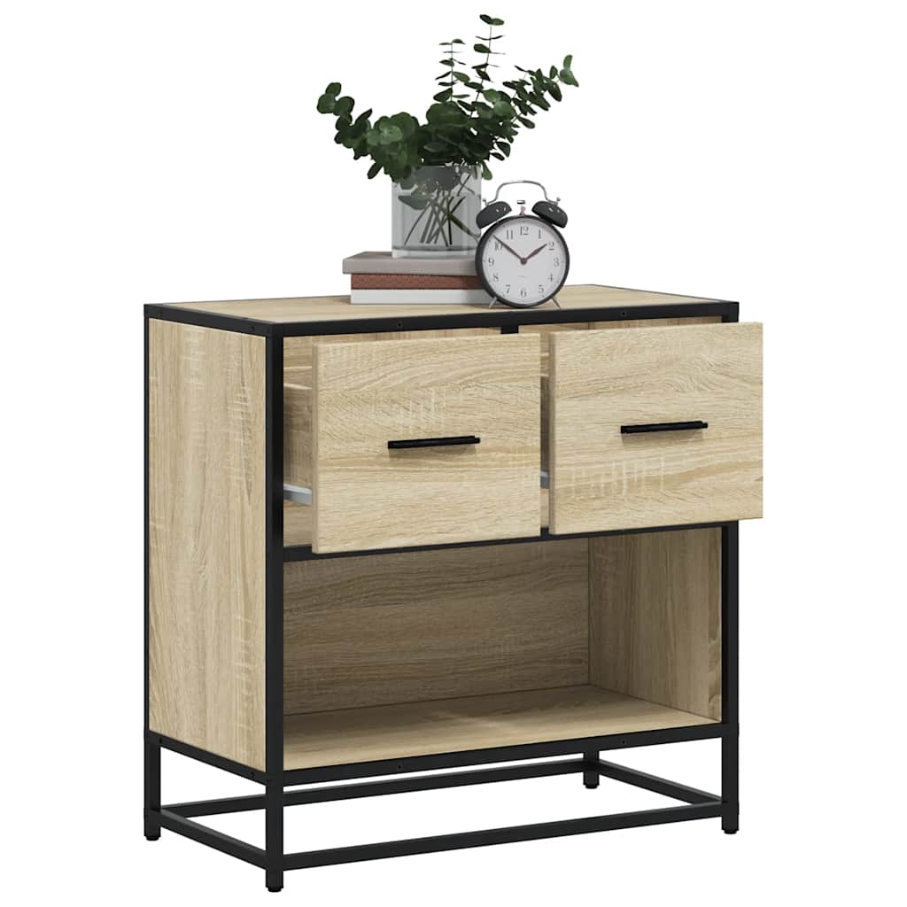 Noptiera Din 60X31X60 Cm Lemn Prelucrat Si Metal